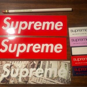 Supreme Sticker Set - Red and Multicolor